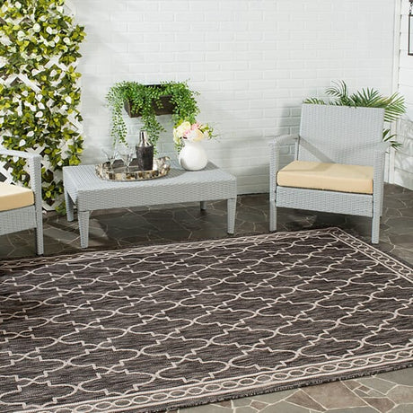 Safavieh Courtyard Cy8871 - 36621 Black / Beige Rugs - Safavieh - cy8871 - 36621 - 2