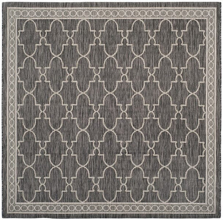 Safavieh Courtyard Cy8871 - 36621 Black / Beige Rugs - Safavieh - cy8871 - 36621 - 7sq