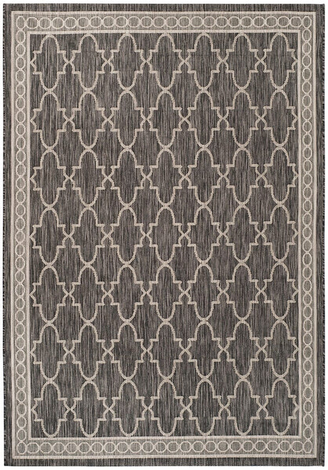 Safavieh Courtyard Cy8871 - 36621 Black / Beige Rugs - Safavieh - cy8871 - 36621 - 7sq