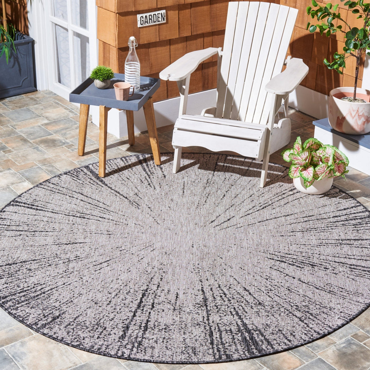Safavieh Courtyard Cy8893 Beige/Black Rug - Safavieh - cy8893 - 36621 - 7r