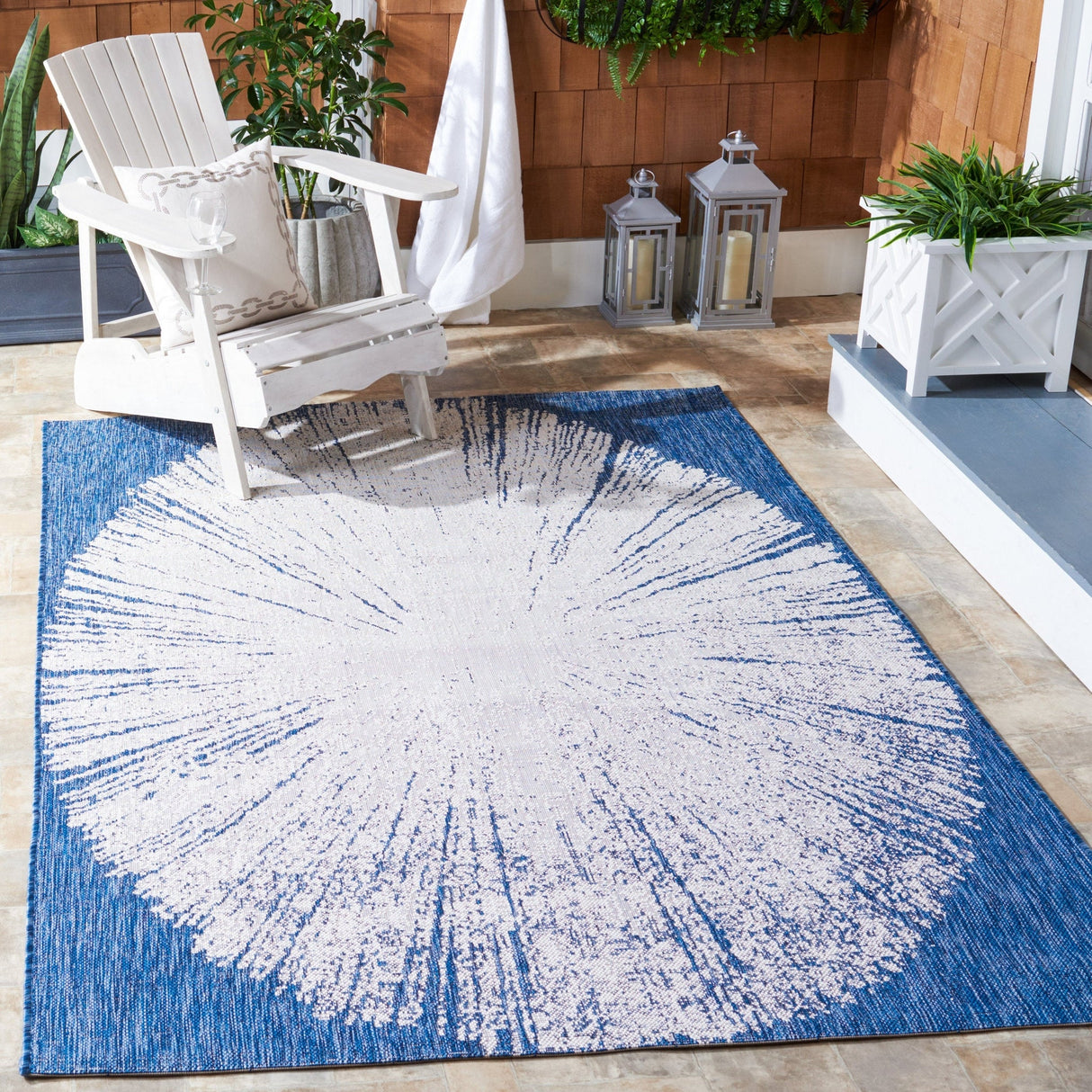 Safavieh Courtyard Cy8893 Beige/Navy Rug - Safavieh - cy8893 - 53421 - 2