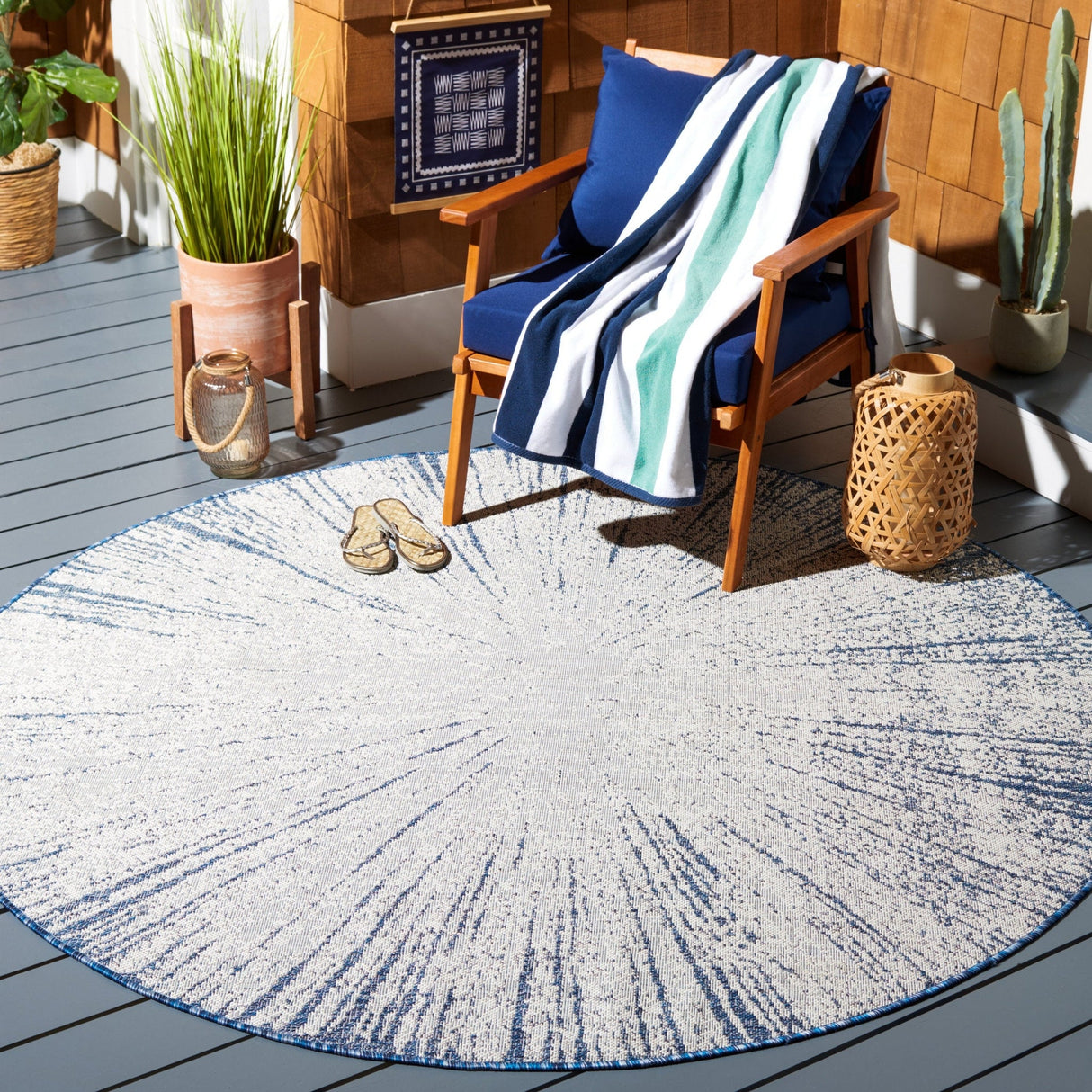 Safavieh Courtyard Cy8893 Beige/Navy Rug - Safavieh - cy8893 - 53421 - 7r