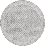 Safavieh Courtyard 6'-7" x 6'-7" Rug in Light Grey / Dark Grey