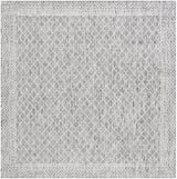 Safavieh Courtyard 6'-7" x 6'-7" Rug in Light Grey / Dark Grey