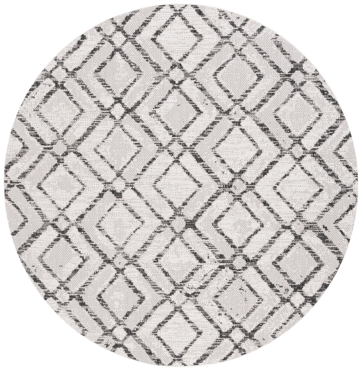 Safavieh Courtyard Cy8951 - 53712 Ivory/Black Rug - Safavieh - cy8951 - 53712 - 7r