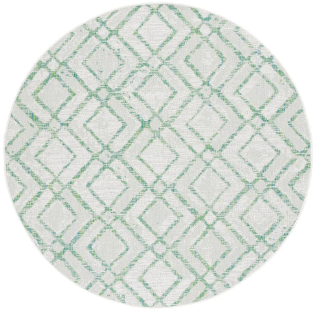 Safavieh Courtyard 6'-7" x 6'-7" Rug in Ivory / Green