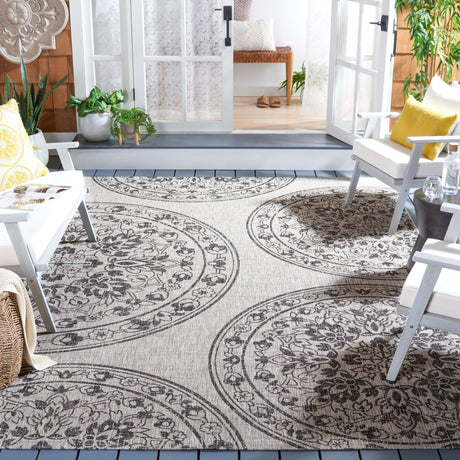 Safavieh Courtyard Cy8965 - 37612 Grey/Black Rug - Safavieh - cy8965 - 37612 - 4