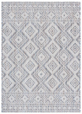 Safavieh Courtyard 4'-0" x 5'-7" Rug in Ivory Blue / Beige