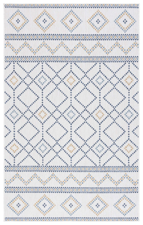 Safavieh Courtyard Cy9681 - 53455 Ivory/Navy Yellow Rug - Safavieh - cy9681 - 53455 - 4