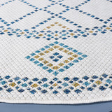 Safavieh Courtyard Cy9681 - 53455 Ivory/Navy Yellow Rug - Safavieh - cy9681 - 53455 - 7r