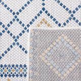 Safavieh Courtyard Cy9681 - 53455 Ivory/Navy Yellow Rug - Safavieh - cy9681 - 53455 - 7r
