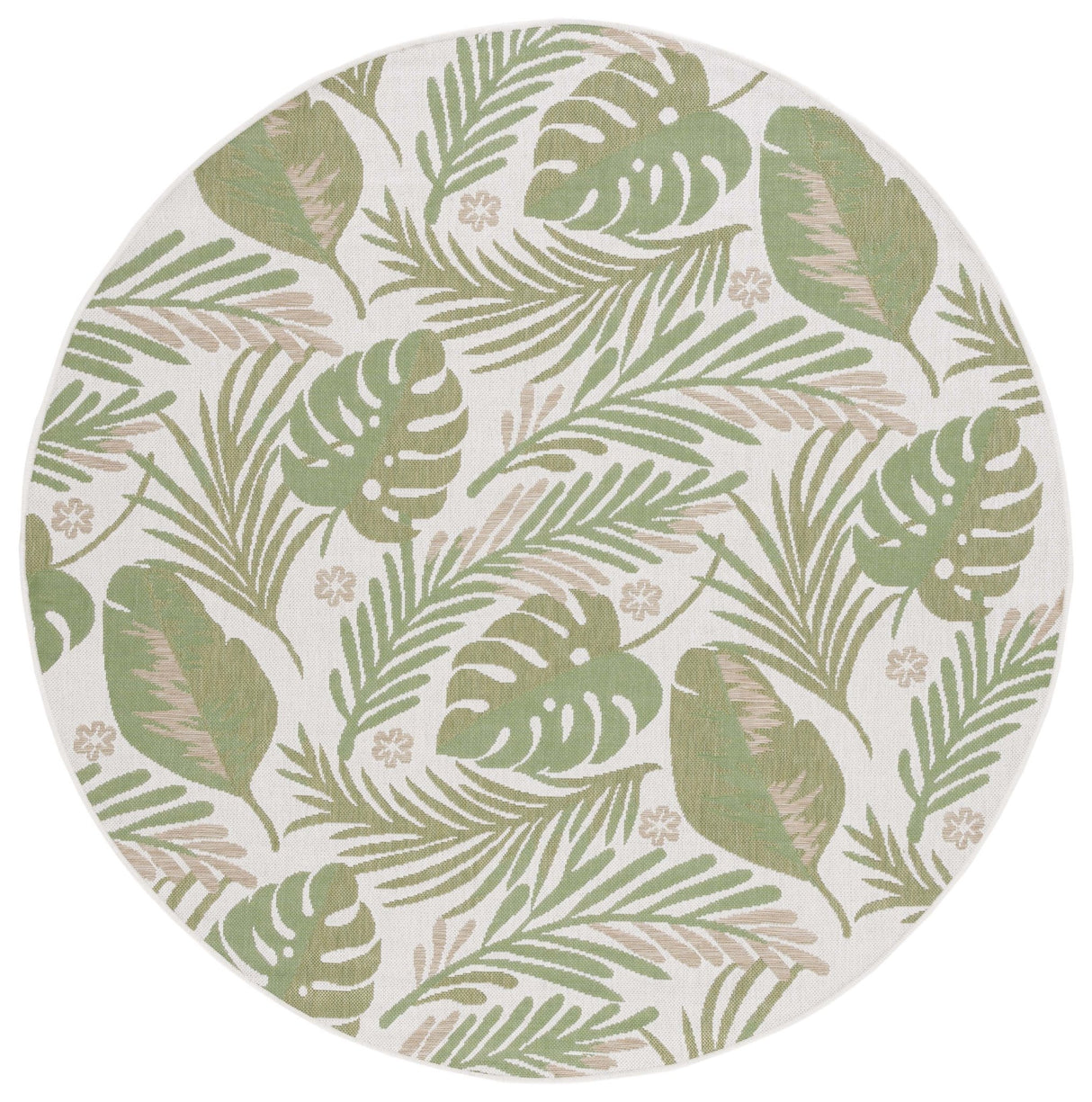 Safavieh Courtyard Cy9700 - 52745 Ivory/Green Rug - Safavieh - cy9700 - 52745 - 7r
