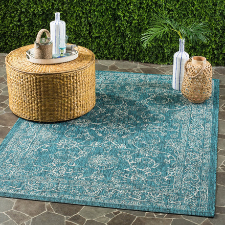 Safavieh Courtyard Cyb8680 - 37221 Turquoise Rug - Safavieh - cyb8680 - 37221 - 5