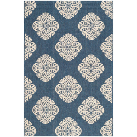 Safavieh Courtyard Cyw2432A - 8 Navy/Beige Rugs - Safavieh - cyw2432a - 8