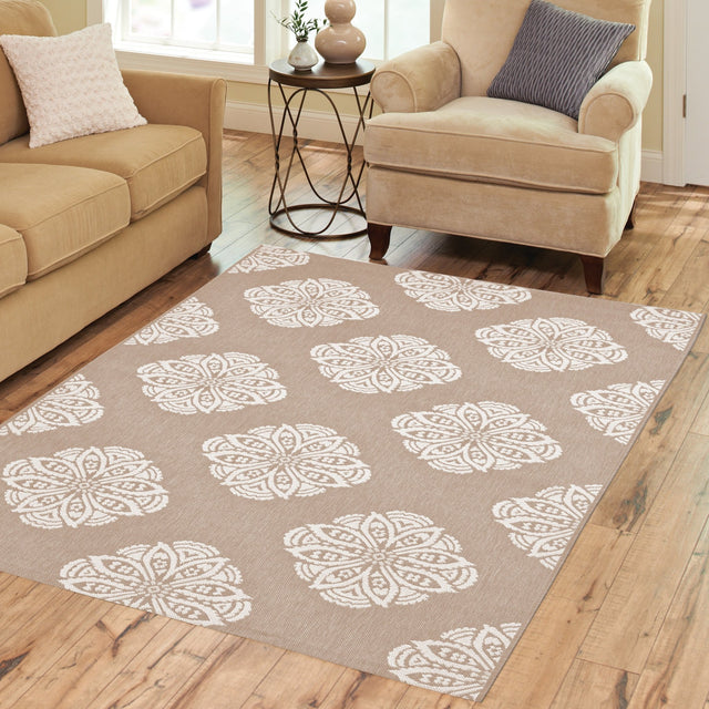Safavieh Courtyard Cyw2432B Beige/Yellow Rug - Safavieh - cyw2432b - 5