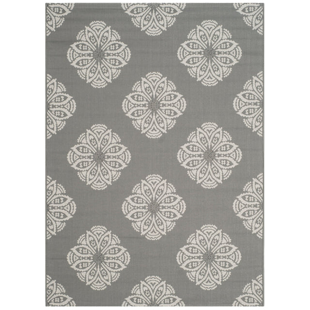 Safavieh Courtyard Cyw2432C - 5 Grey/Beige Rugs - Safavieh - cyw2432c - 5