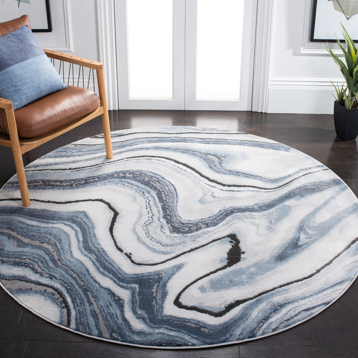 Safavieh Craft Cft819M Blue/Grey Rug - Safavieh - cft819m - 4r