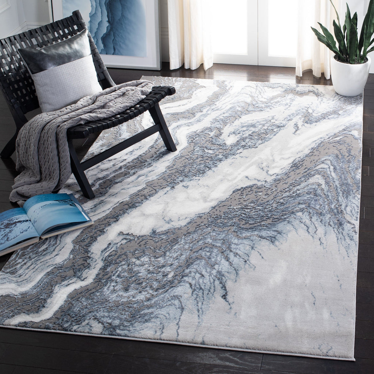 Safavieh Craft Cft844M Blue/Grey Rugs - Safavieh - cft844m - 3