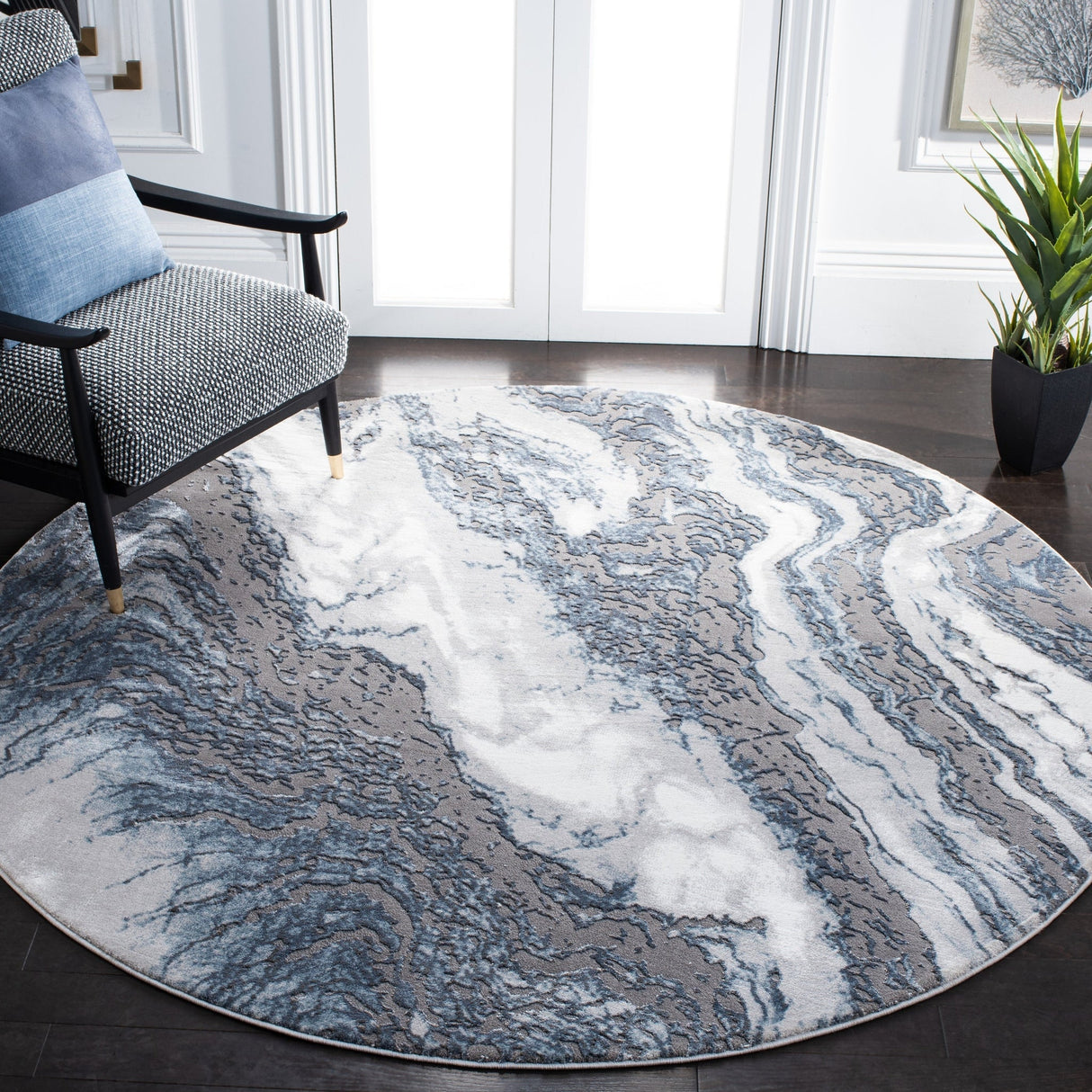 Safavieh Craft Cft844M Blue/Grey Rugs - Safavieh - cft844m - 7r