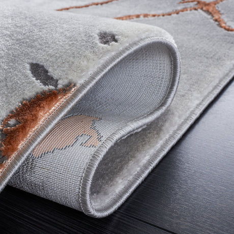 Safavieh Craft Cft852G Grey/Orange Rug - Safavieh - cft852g - 7r