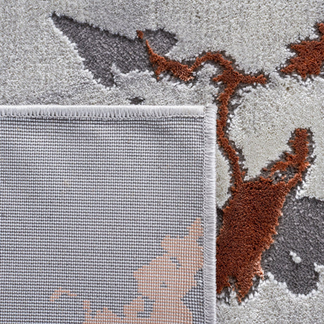Safavieh Craft Cft852G Grey/Orange Rug - Safavieh - cft852g - 7r
