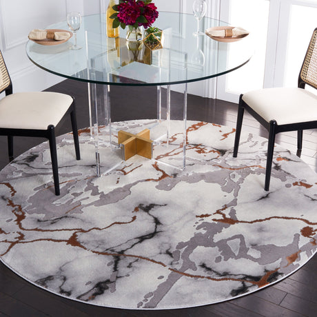 Safavieh Craft Cft852G Grey/Orange Rug - Safavieh - cft852g - 7r