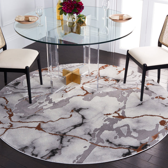 Safavieh Craft Cft852G Grey/Orange Rug - Safavieh - cft852g - 7r
