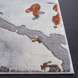 Safavieh Craft Cft852G Grey/Orange Rug - Safavieh - cft852g - 7r
