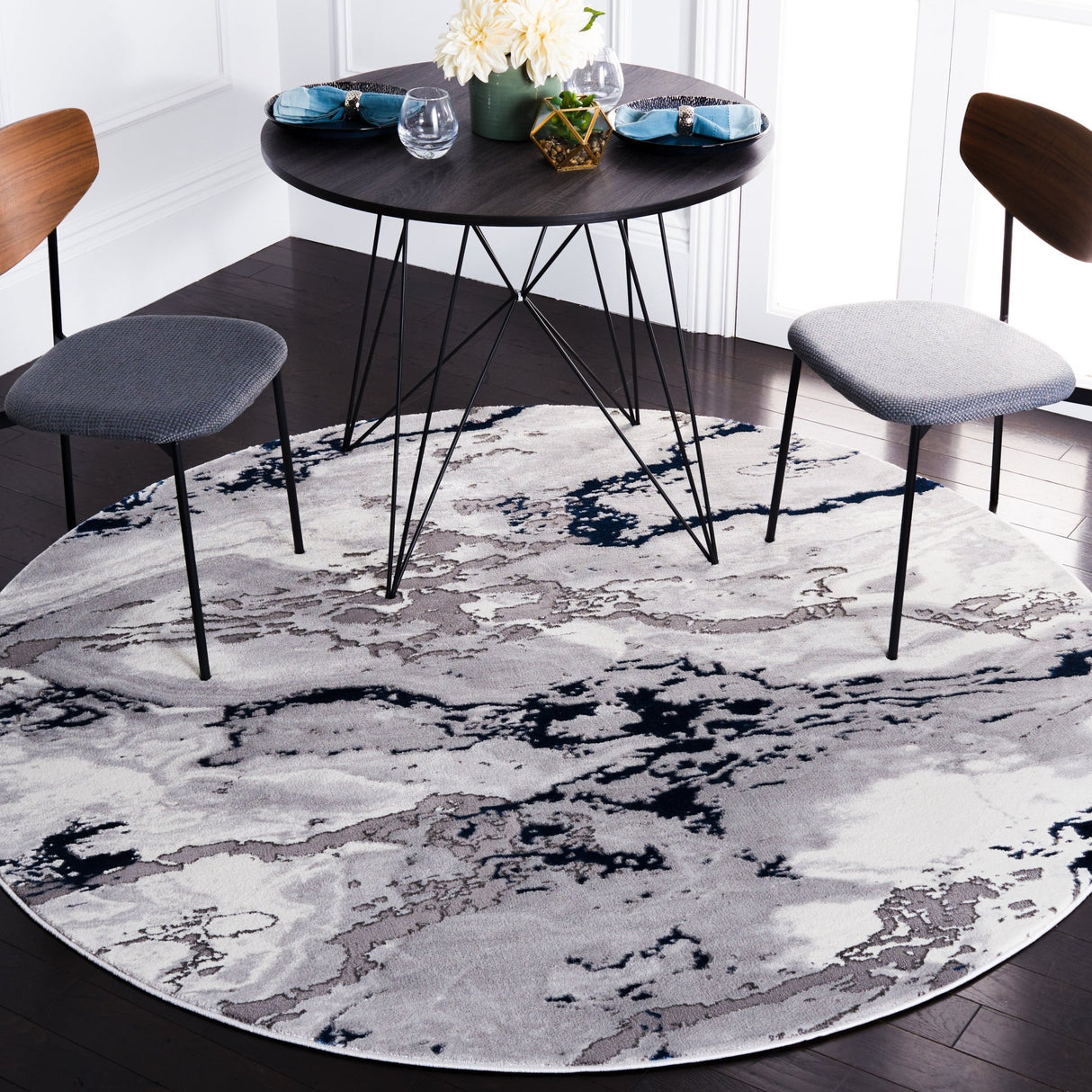 Safavieh Craft Cft854G Grey/Blue Rug - Safavieh - cft854g - 7r