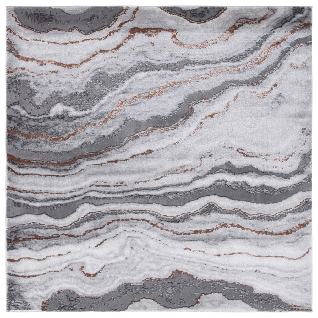 Safavieh Craft Cft858F Grey/Orange Rug - Safavieh - cft858f - 7sq