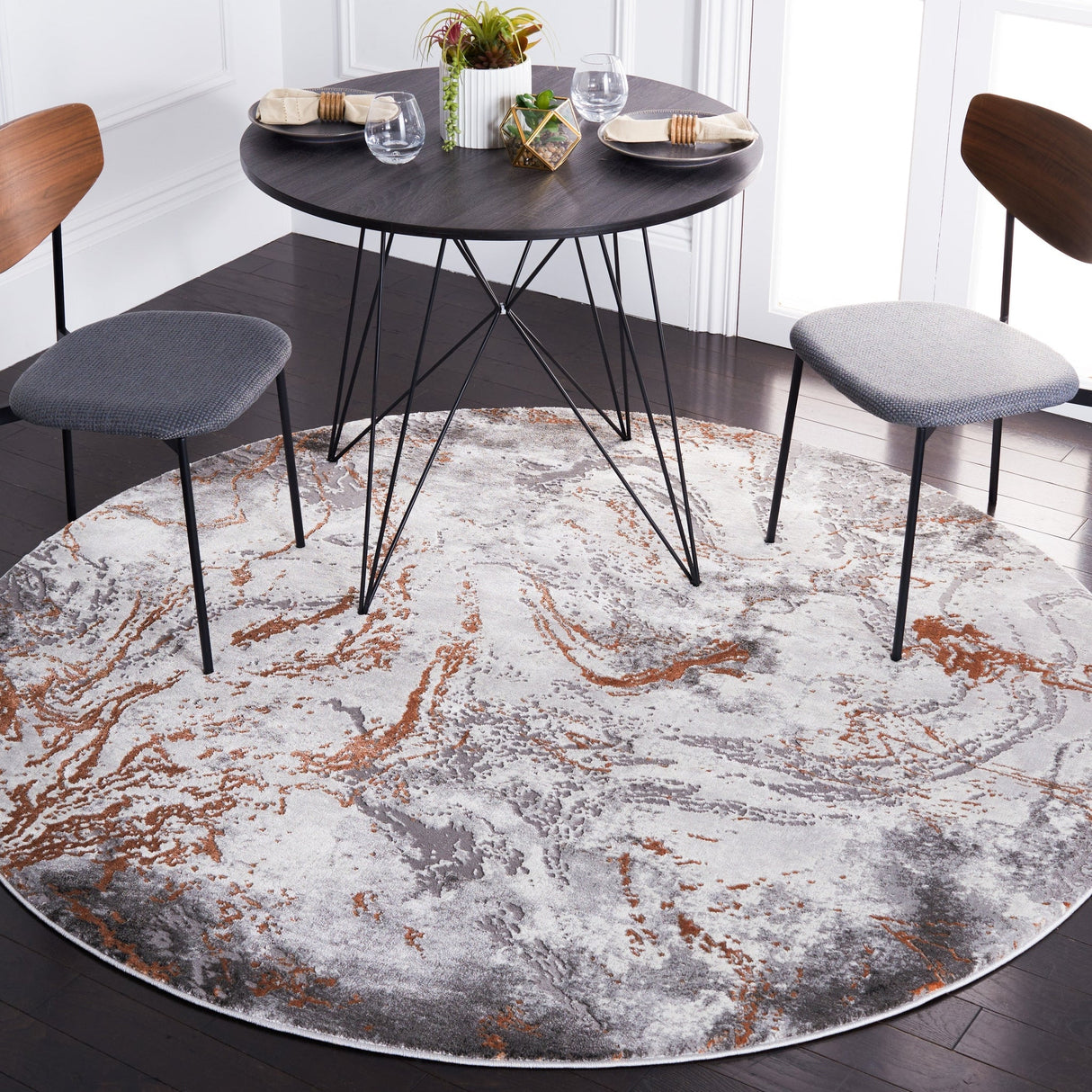 Safavieh Craft Cft864K Grey/Orange Rug - Safavieh - cft864k - 7r