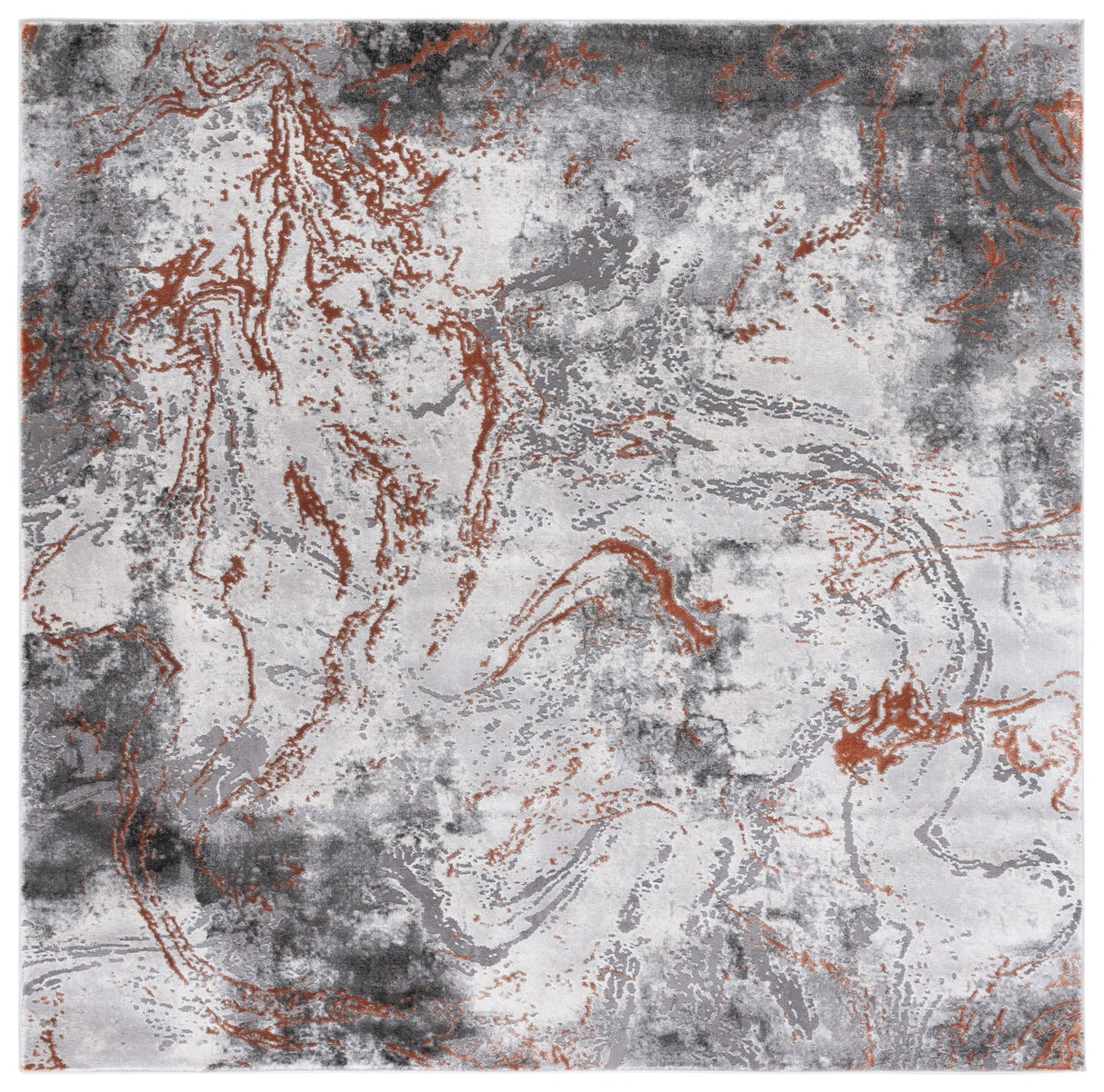 Safavieh Craft Cft864K Grey/Orange Rug - Safavieh - cft864k - 7sq