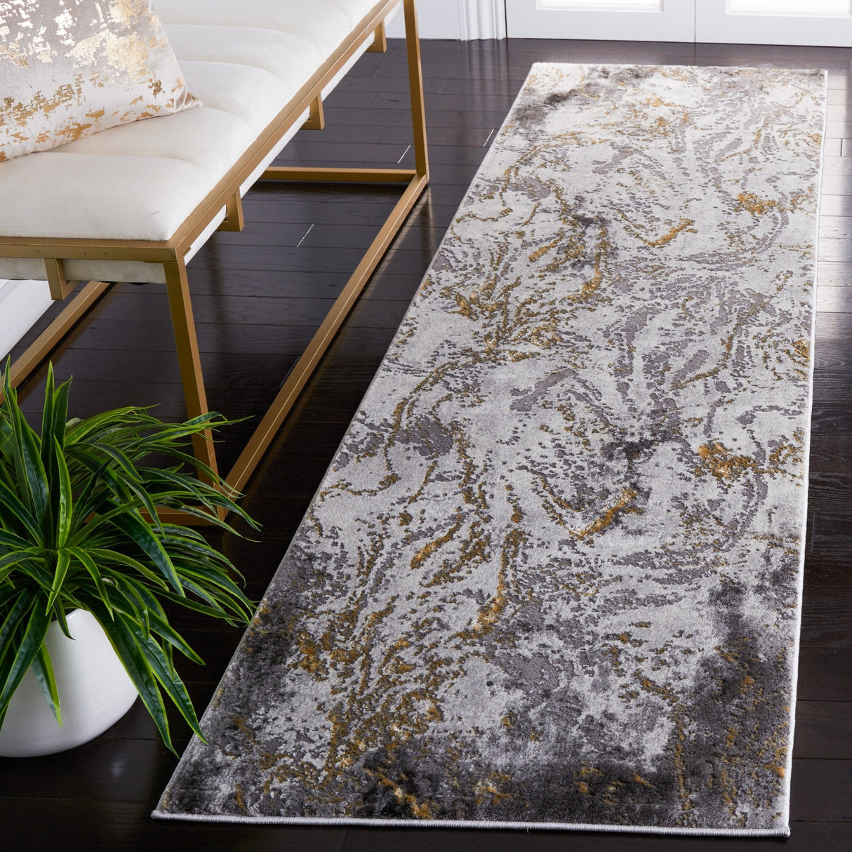 Safavieh Craft Cft864L Grey/Gold Rug - Safavieh - cft864l - 7r
