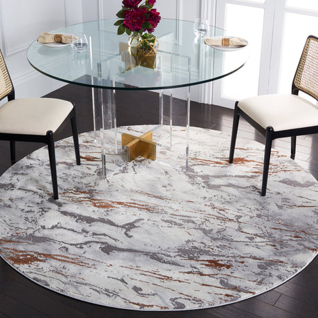 Safavieh Craft Cft866F Grey/Orange Rug - Safavieh - cft866f - 7r