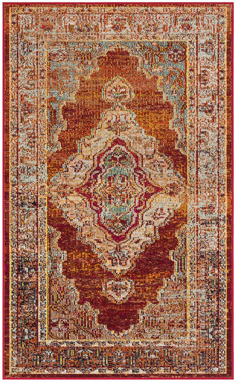 Safavieh Crystal Crs500A Orange/Light Blue Rug - Safavieh - crs500a - 3