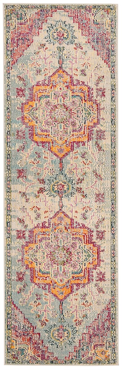 Safavieh Crystal Crs501B Light Blue/Fuchsia Rug - Safavieh - crs501b - 213