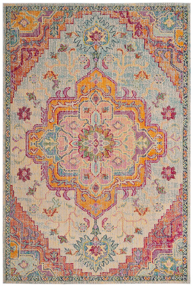 Safavieh Crystal Crs501B Light Blue/Fuchsia Rug - Safavieh - crs501b - 3