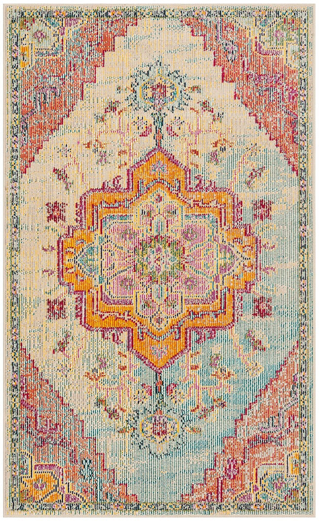 Safavieh Crystal Crs501B Light Blue/Fuchsia Rug - Safavieh - crs501b - 3