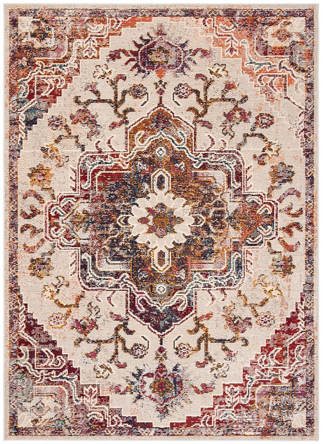 Safavieh Crystal Crs501F Light Blue/Burgundy Rug - Safavieh - crs501f - 3