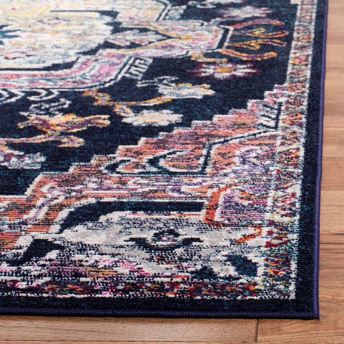Safavieh Crystal Crs501H Navy/Fuchsia Rug - Safavieh - crs501h - 3