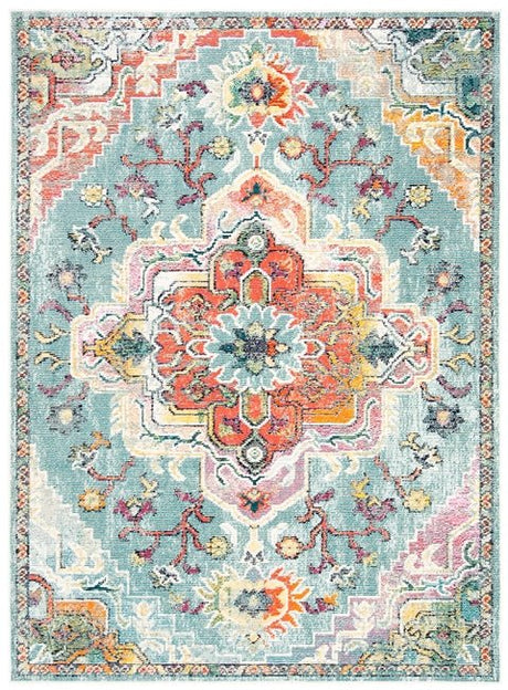 Safavieh Crystal Crs501J Teal/Orange Rug - Safavieh - crs501j - 3