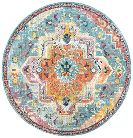 Safavieh Crystal Crs501J Teal/Orange Rug - Safavieh - crs501j - 4r