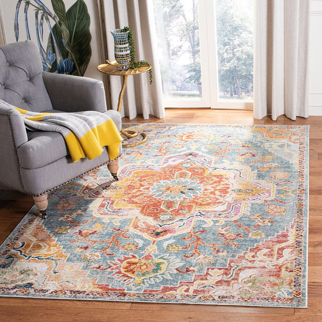 Safavieh Crystal Crs501K Teal / Orange Rugs - Safavieh - crs501k - 4