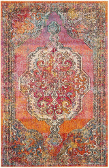 Safavieh Crystal Crs502A Orange/Light Blue Rug - Safavieh - crs502a - 3