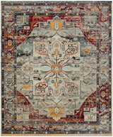 Safavieh Crystal Crs503C Light Blue / Red Rugs - Safavieh - crs503c - 3