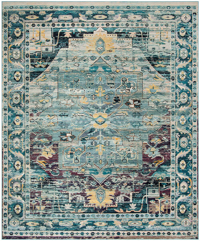 Safavieh Crystal Crs503D Teal / Purple Rugs - Safavieh - crs503d - 3