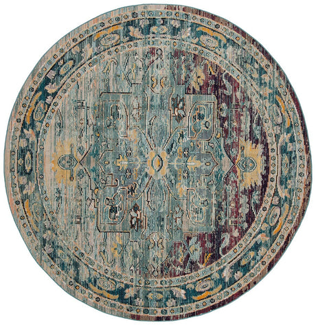 Safavieh Crystal Crs503D Teal / Purple Rugs - Safavieh - crs503d - 5r