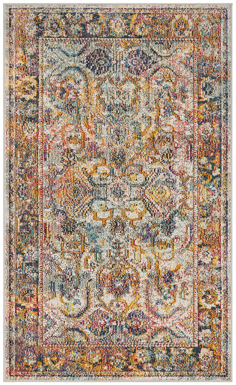 Safavieh Crystal Crs504A Light Blue / Orange Rugs - Safavieh - crs504a - 3