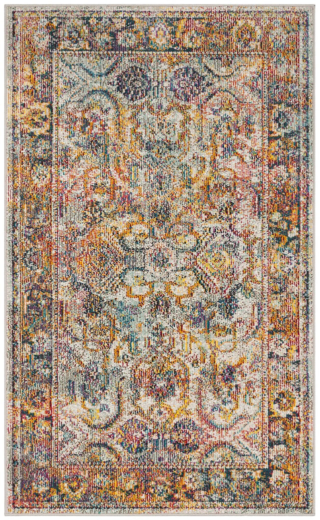 Safavieh Crystal Crs504A Light Blue / Orange Rugs - Safavieh - crs504a - 3