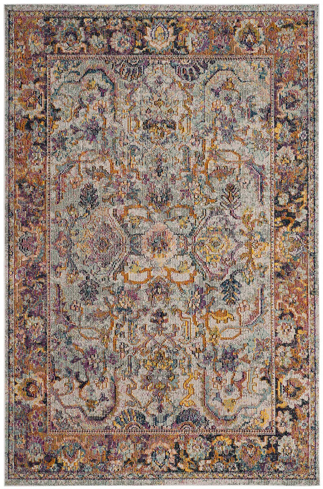 Safavieh Crystal Crs504A Light Blue / Orange Rugs - Safavieh - crs504a - 3